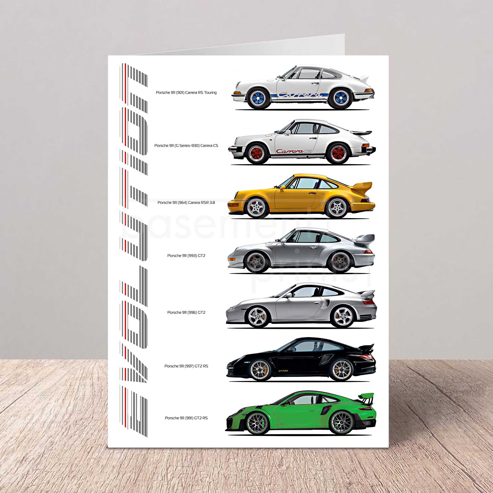Automotive Cards - Basement Prints