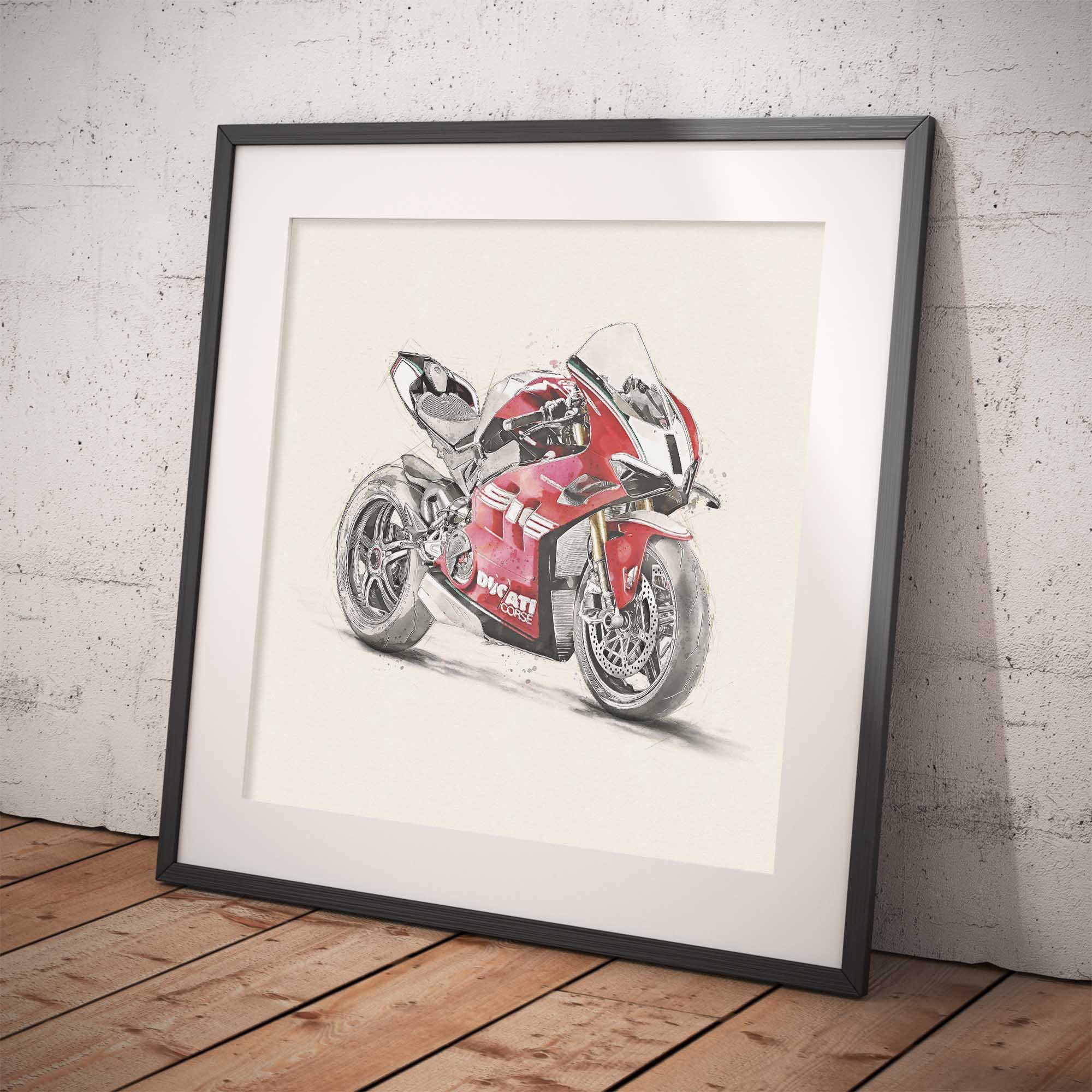 Motorbike Art - Basement Prints