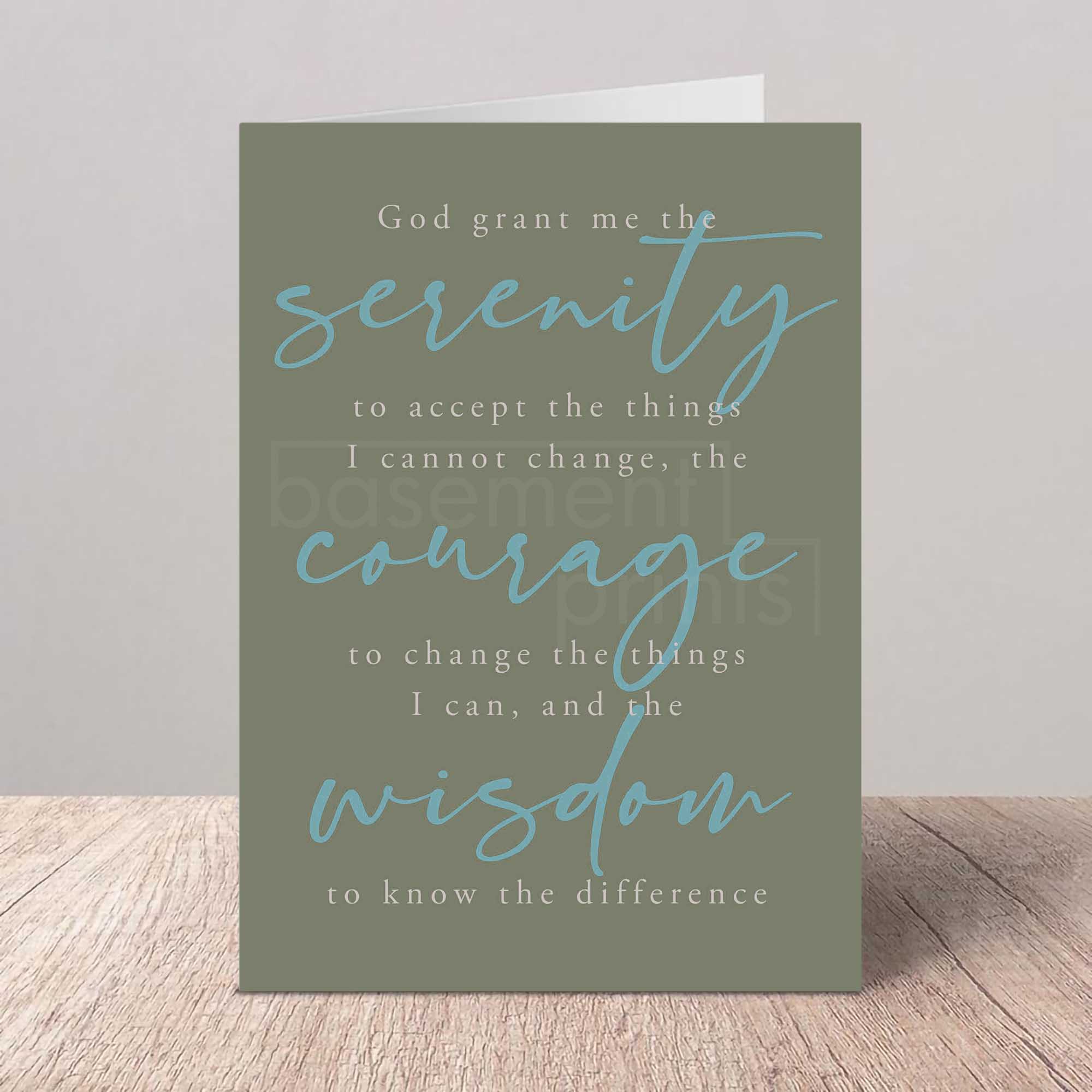 Serenity Prayer Greeting Card